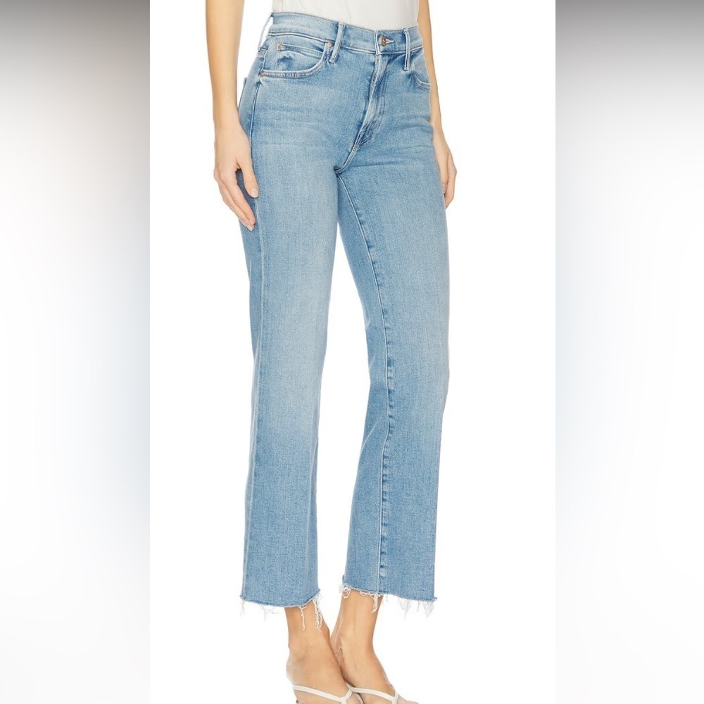 NEW MOTHER the kick it ankle fray jeans in can you dig it! Size 31 retail $248
